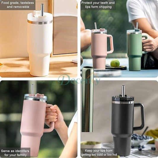 Stainless Steel Stanley Tumblers Straw ( Without Brush )
