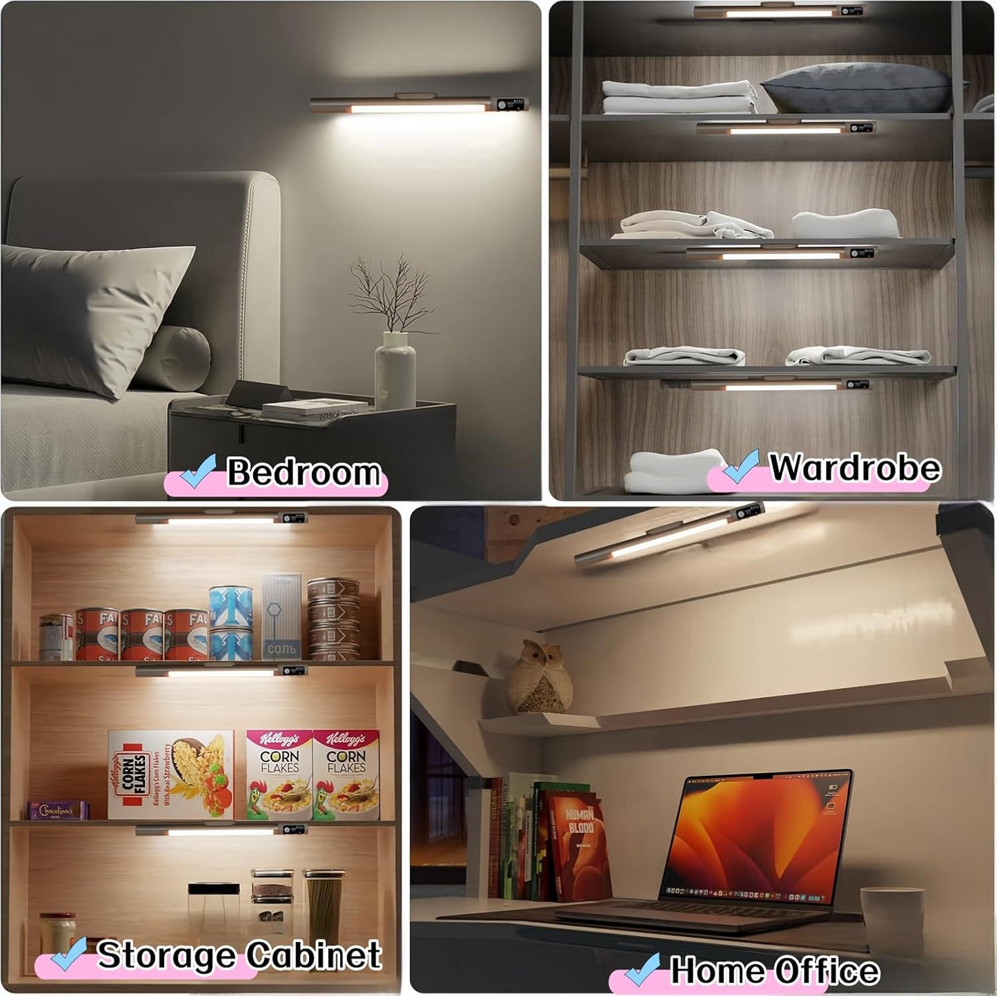 Smart Motion Sensor Light with USB Type-C Charging