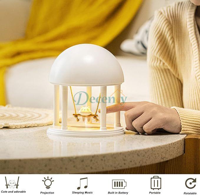 Cat Swing Night Light Lamp