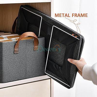 Foldable Storage Box with Steel Frame