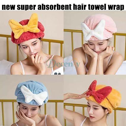 Microfiber Hair Drying Towel Cap