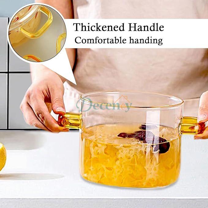 Clear Glass Simmer Pot with Lid 3500ML