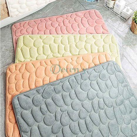 Cobblestone Bathroom Rugs Super Water Absorbent Bath Mat
