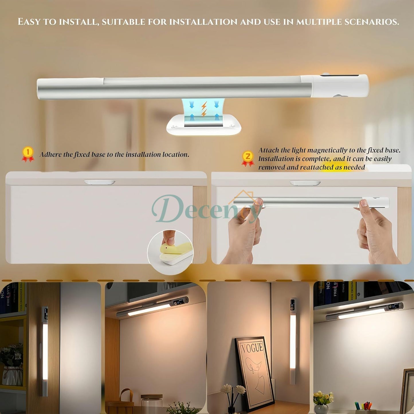 Smart Motion Sensor Light with USB Type-C Charging