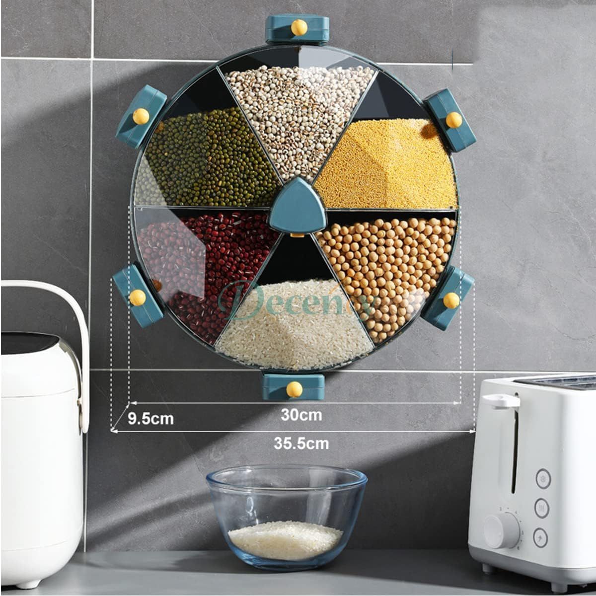6-Grid Grains Rice Dispenser