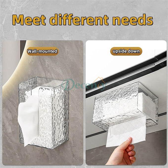 Wall-Mounted Acrylic Tissue Box