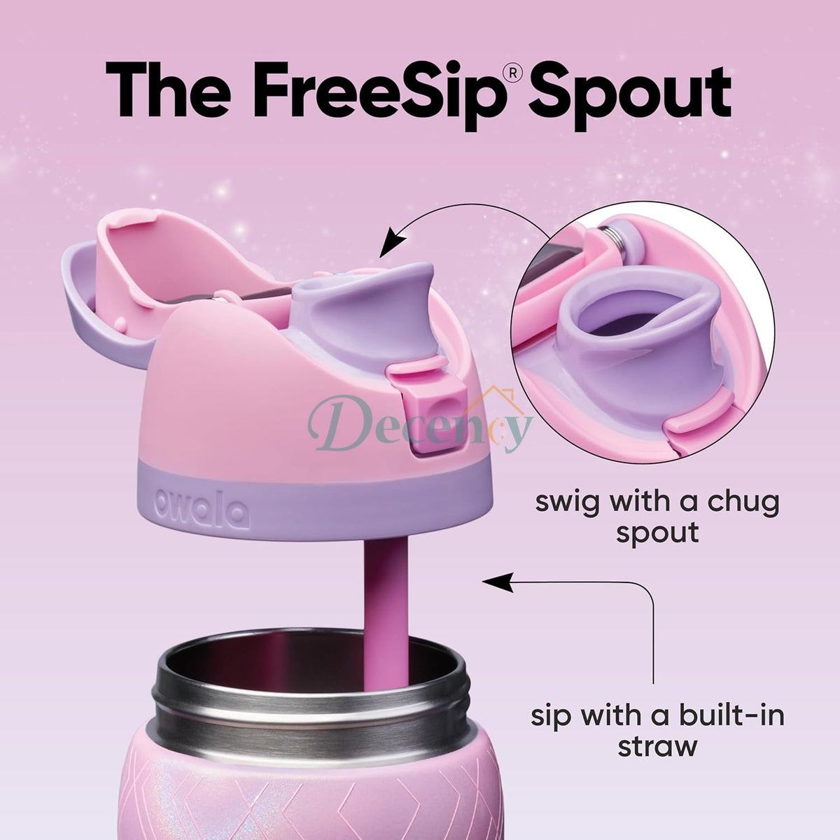 Owala FreeSip® Water Bottle - 32oz | Wicked - Glinda