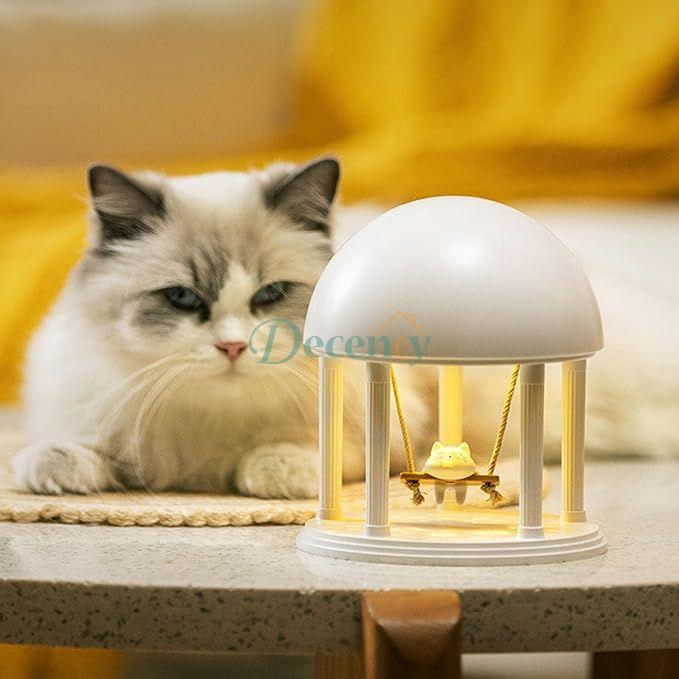 Cat Swing Night Light Lamp