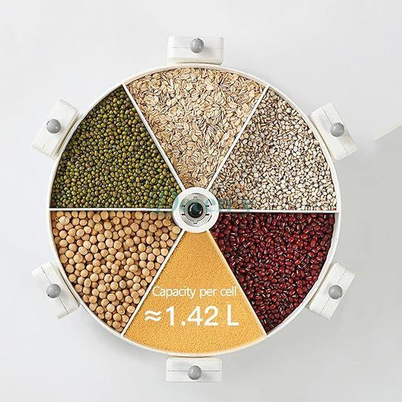6-Grid Grains Rice Dispenser