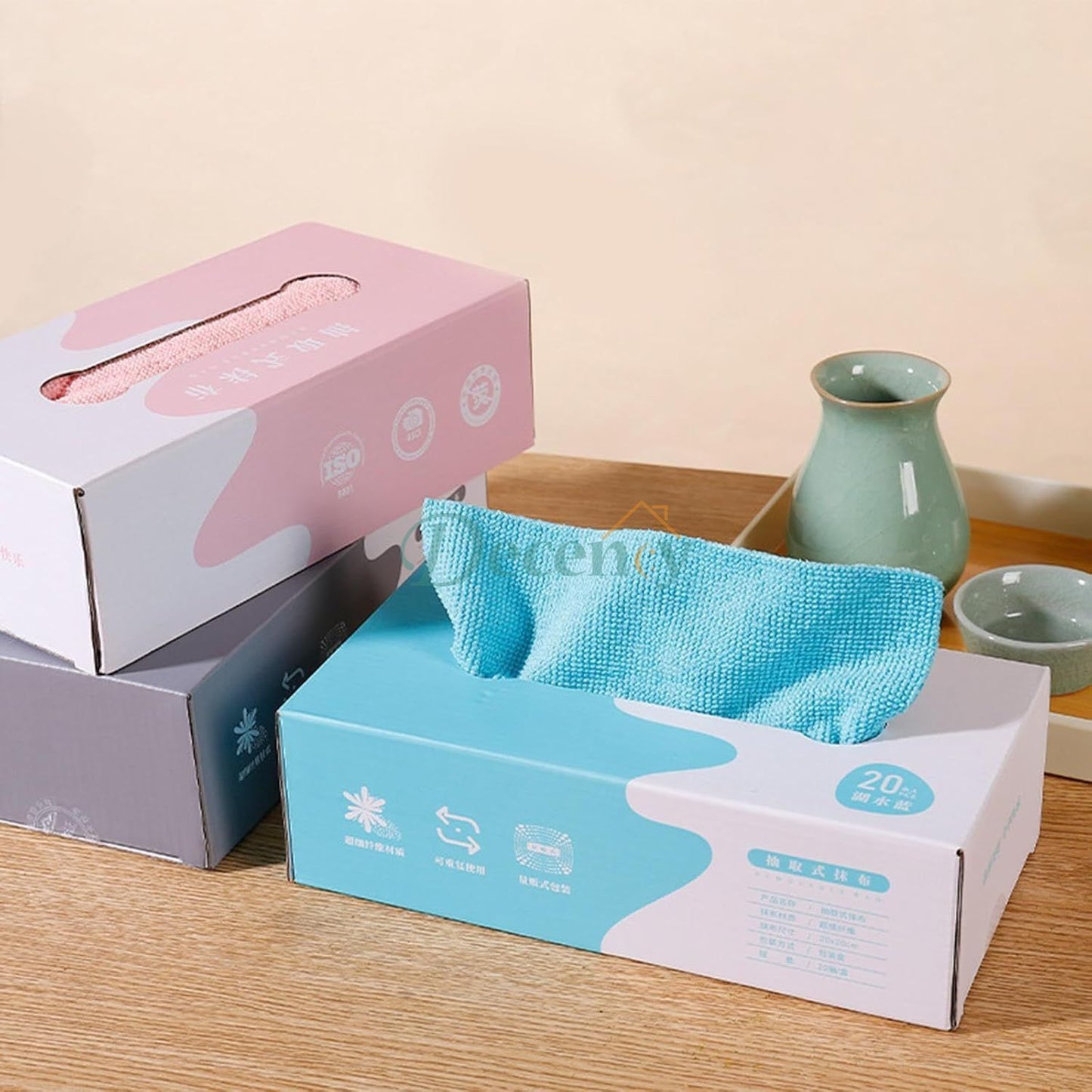 Removable Fiber Cleaning Cloth(20 Pieces)