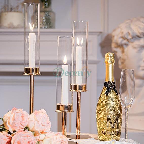 Gold Candlestick Holders
