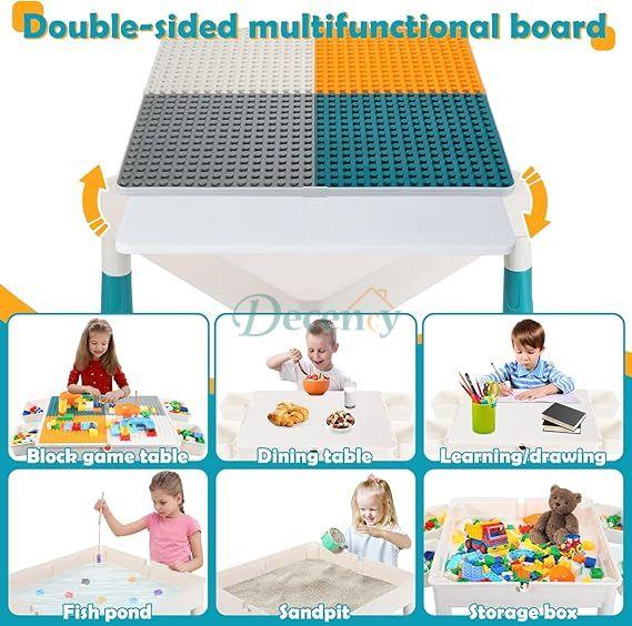 Multi-Function Table - Adaptable 7-in-1 Building Block Table