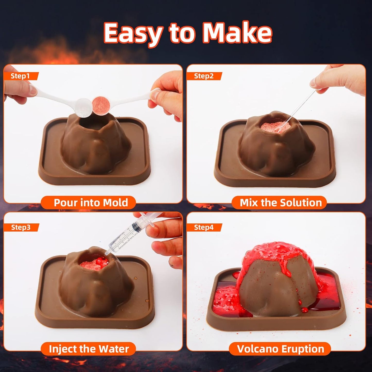 Volcano Eruption Kit - Diy Science Kit 🌋