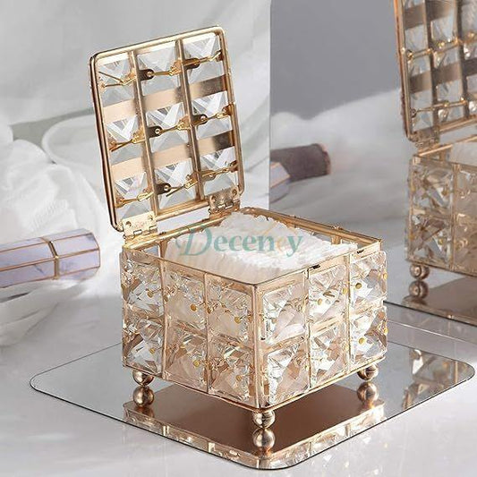 Crystal Makeup Box with Lid