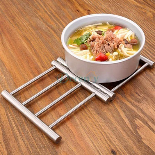 Expandable Hot Pot Rack Stainless Steel Pot Mat