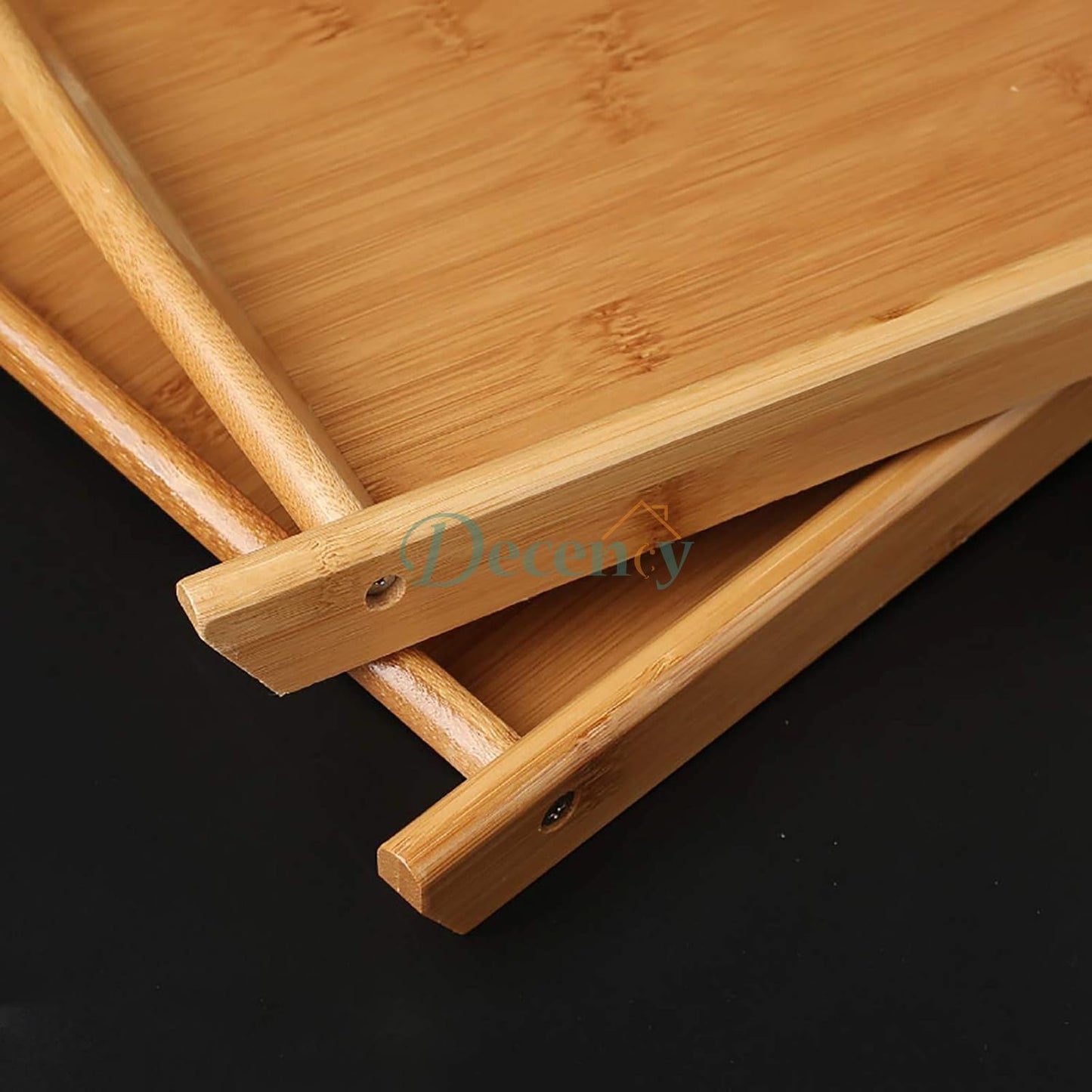 3 Pcs Set Wood Serving Tray For Kitchen