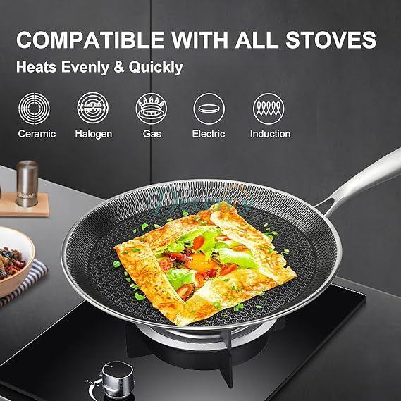 HYBRID NON - STICK COATING SHALLOW FRYPAN