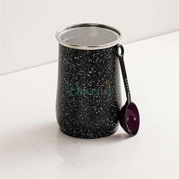Stainless Steel Coffee Container Sealed Canister with Spoon 1-Pcs