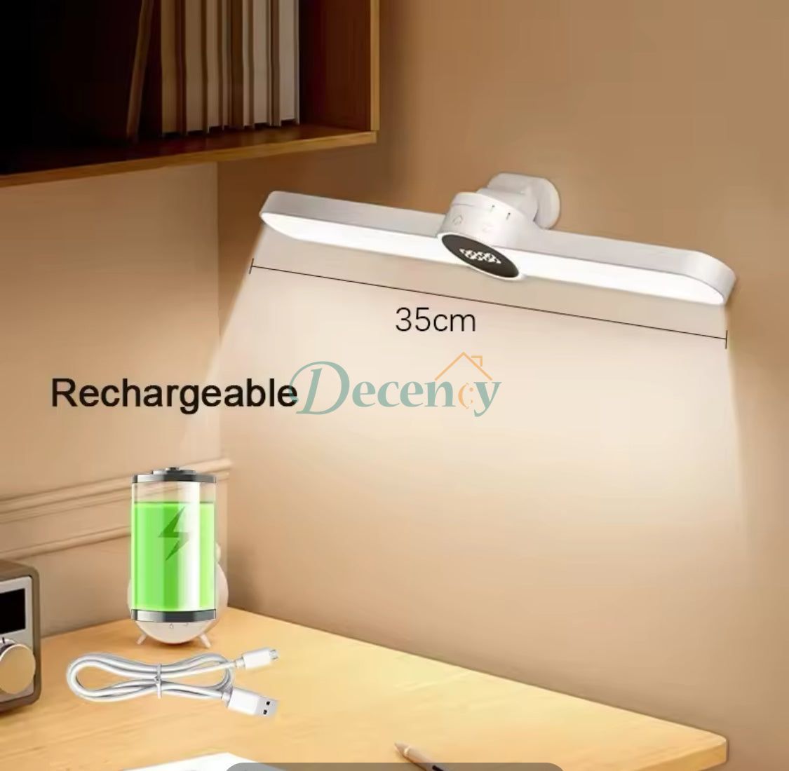 LED Light with Display Light Bar Time Display