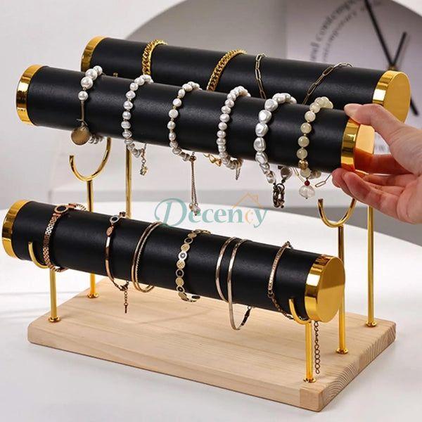 3 Layer Velvet Display Jewellery Organizer