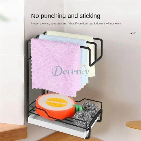 Wall Mounted Rag Drain Shelf