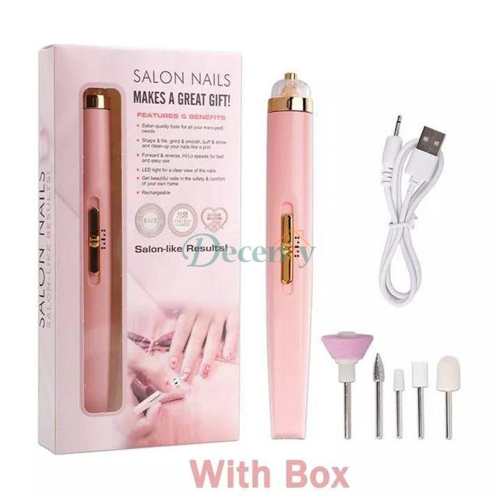 Rechargeable Salon Nail Filer Kit - Decency