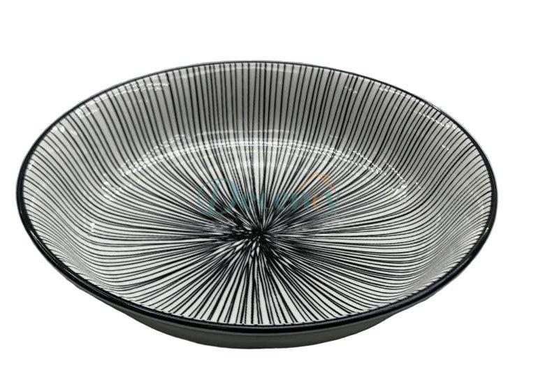 Danny Home Bohemian Ceramic Deep Plate 20.8cm