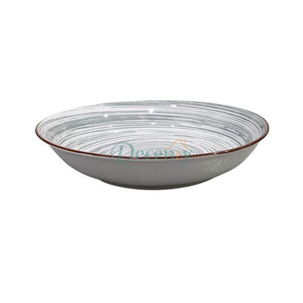 Danny Home Spiral Ceramic Deep Plate 20cm