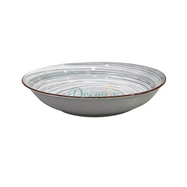 Danny Home Spiral Ceramic Deep Plate 20cm