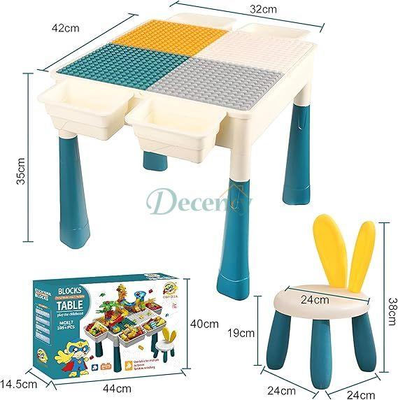 Multi-Function Table - Adaptable 7-in-1 Building Block Table