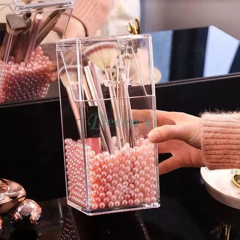 Acrylic Pearl Make-up Brush Holder - Decency