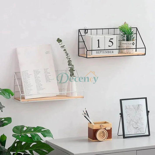 Checks and Boxes Wall Shelf
