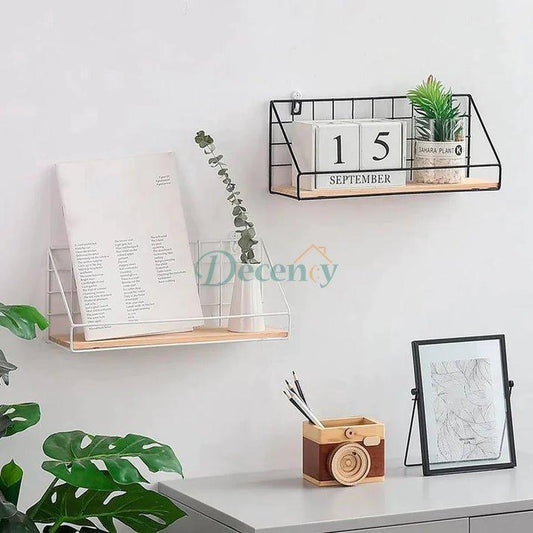 Checks and Boxes Wall Shelf