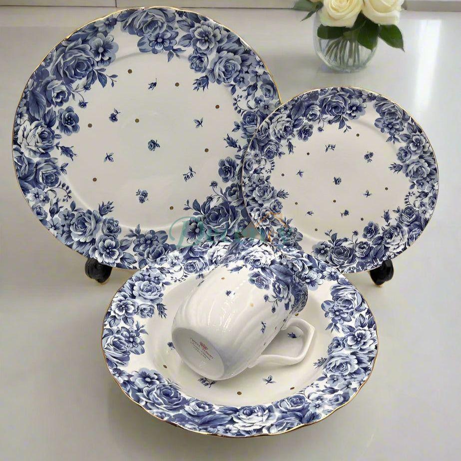 Royal Albert 24-Piece Breakfast Set (3 Persons) Classic Floral Porcelain | Elegant Morning Set for 3 | Timeless Royal Albert Craftsmanship