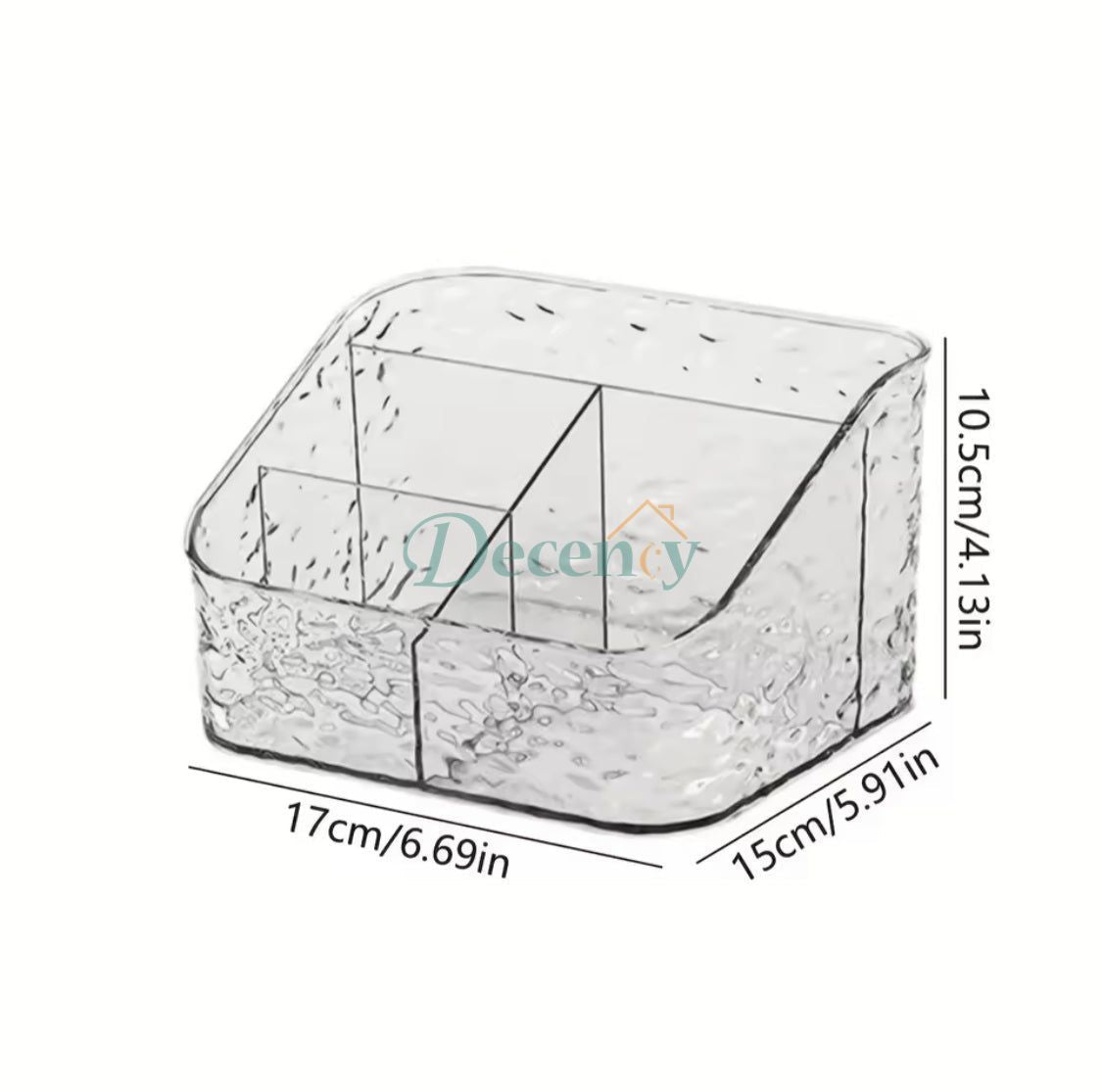 4 Compartment Acrylic Cosmetic Organizer