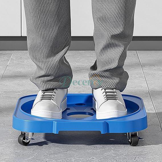 Anti-slip base keeps cylinder stable during movement