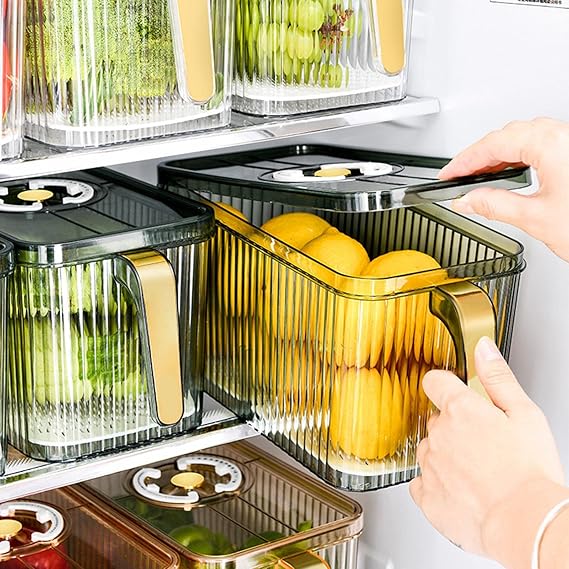 Fridge Organizer Container with Handle