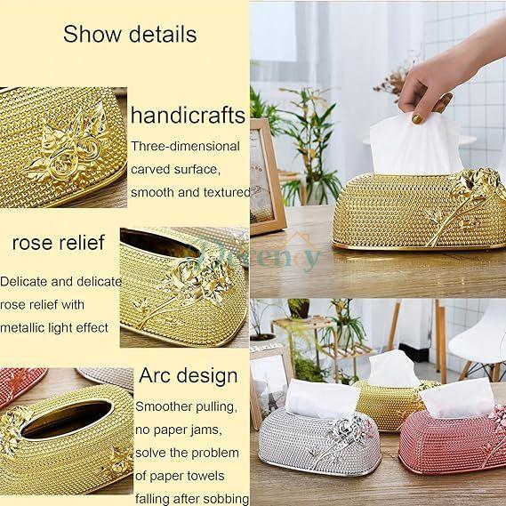3D Rose Tissue Box