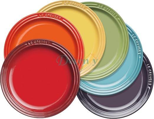 Le Creuset Rainbow Tea Plates (Set of 6) | Ceramic Tableware