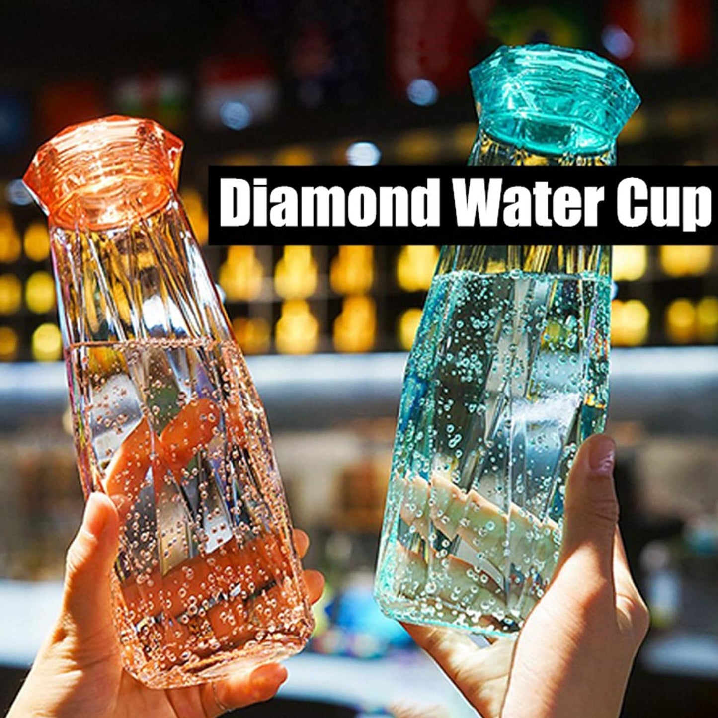 Crystal Glass Water Bottle