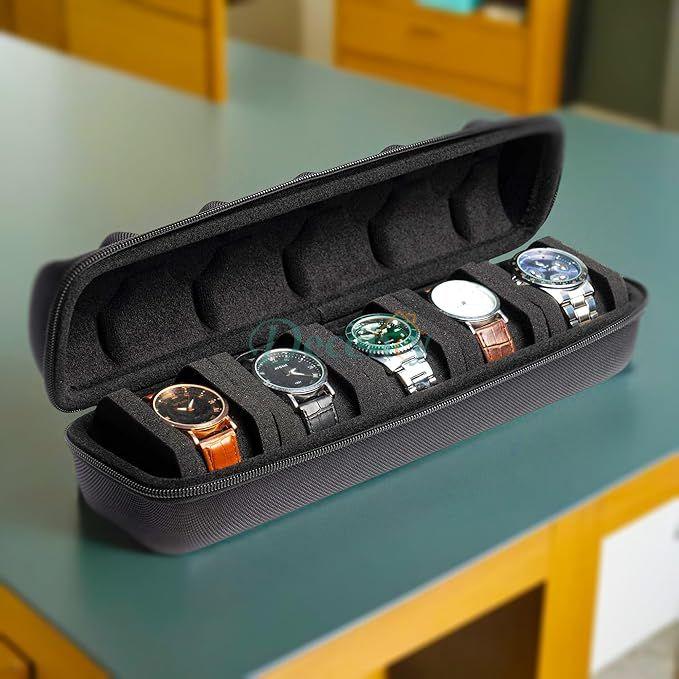 5 slot Watch Roll Case Storage and Organizer