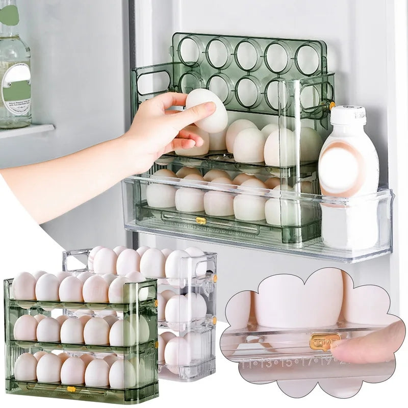 Acrylic 30 Grids 30 Layer Egg Organizer