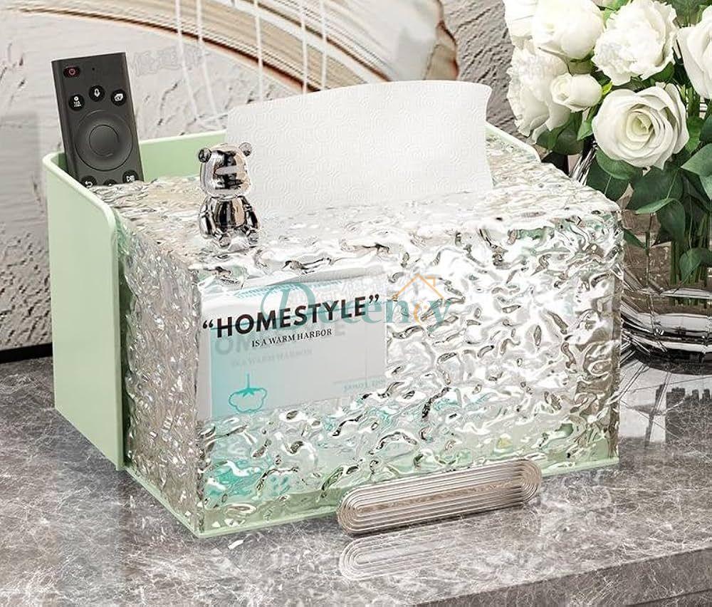 Acrylic Water Texture Tissue Box holder