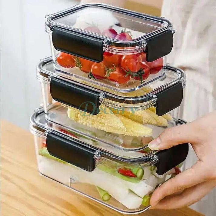 Set Of 3 Acrylic Containers