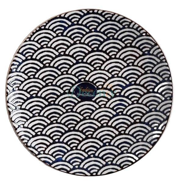 Danny Home Bohemian Design Ceramic Dinner Plate 22cm