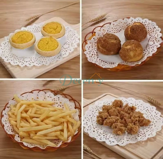 Round Lace Coaster Place Mat