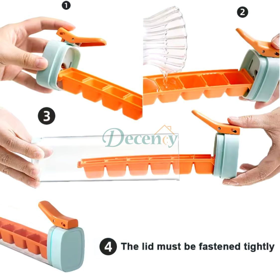 6 Compartment Press Type Ice Cube Mold