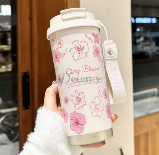 500ML Women Flower Coffee Mug