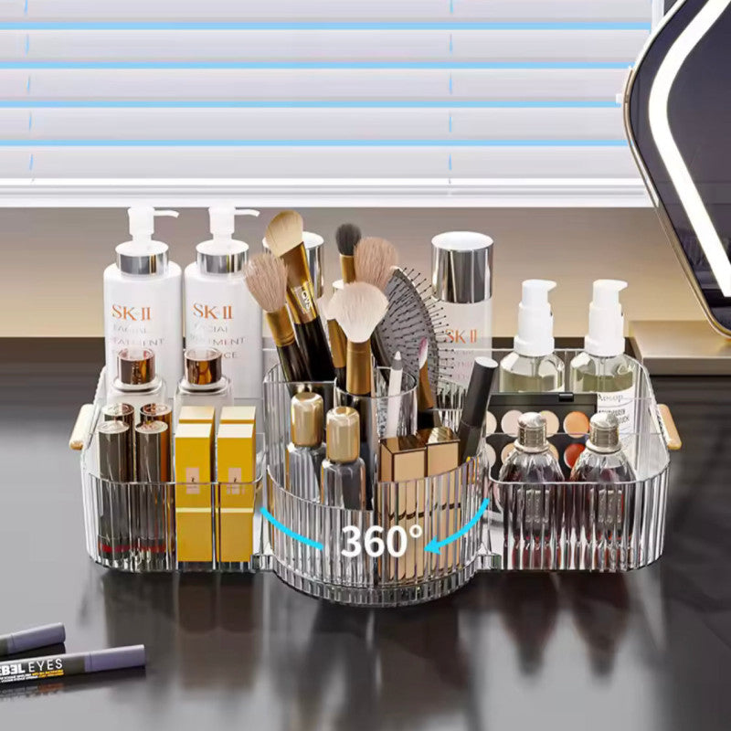 360° Rotating Makeup Brush Holder