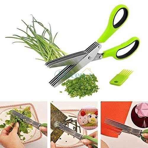 5 Layer Stainless Steel Kitchen Scissor - Decency